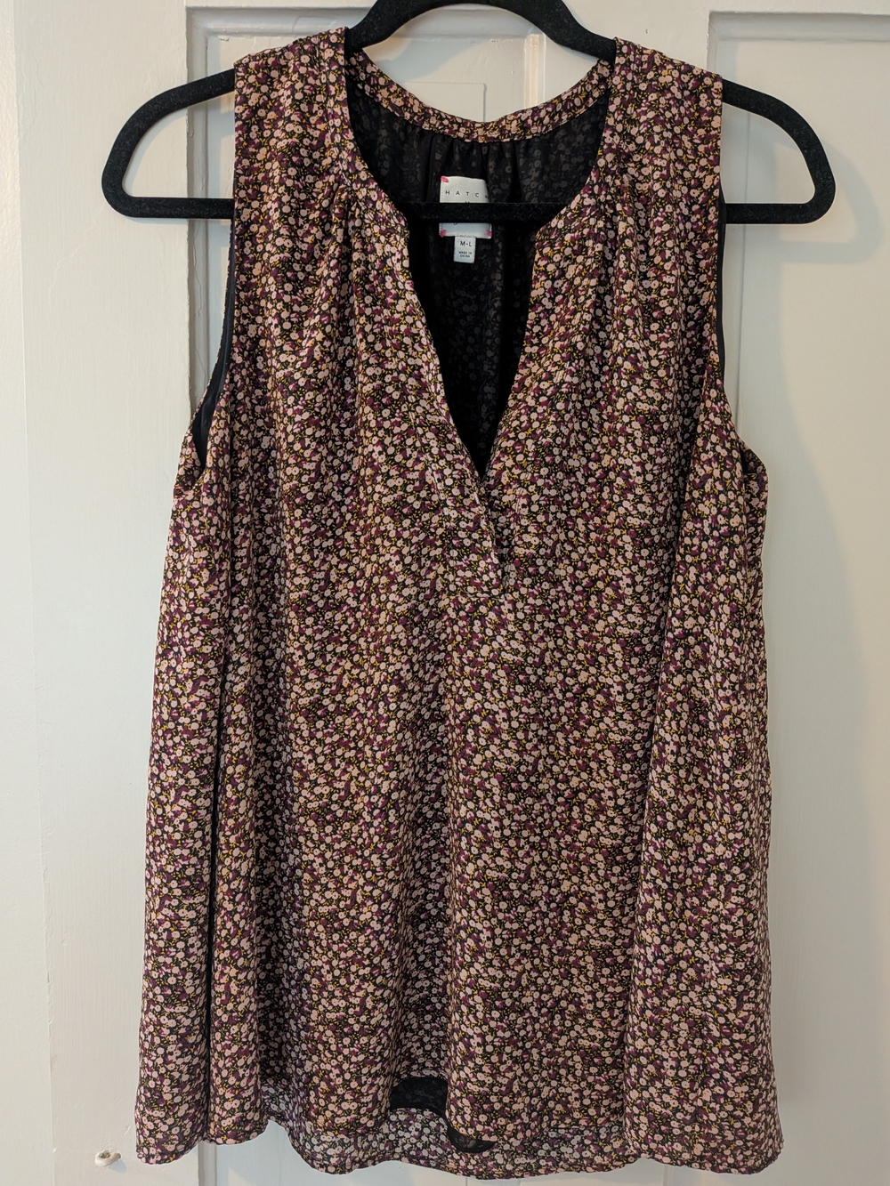 Hatch X J. Crew Maternity Floral Sleeveless Blouse